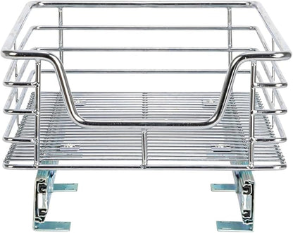 Household Essentials Chrome-Plated Steel Pull-Out Organizer - Image 8