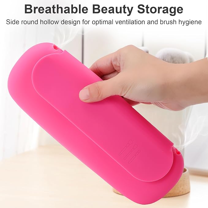 Silicone Travel Makeup Brush Holder - Image 6