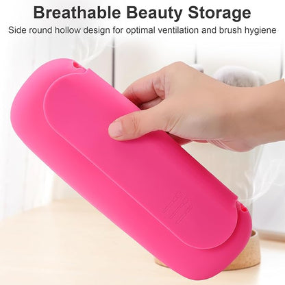 Silicone Travel Makeup Brush Holder - Image 6