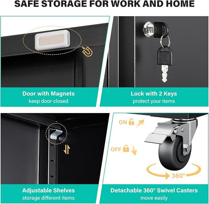 Wide & Deep Metal Storage Cabinet - Image 7