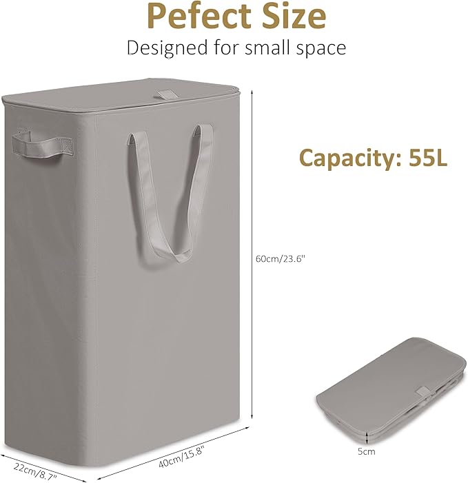 efluky Slim Laundry Basket - Image 2