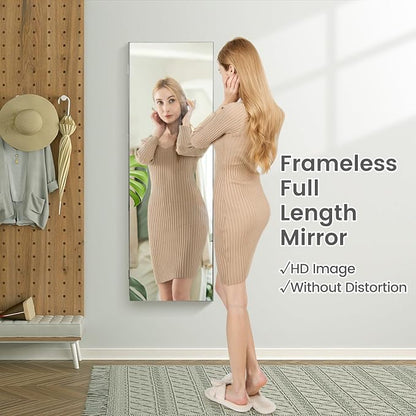 LDAILY 47” LED Jewelry Armoire, Door/Wall Mounted Mirror - Image 9