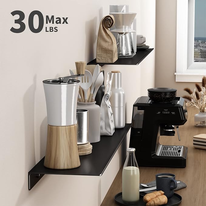 Danpoo 20 inch Long Metal Floating Shelves - Image 4