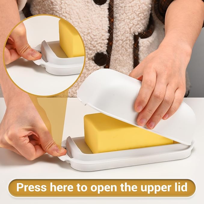 AONCO Butter Dish with Lid, Butter Container Holds - Image 3
