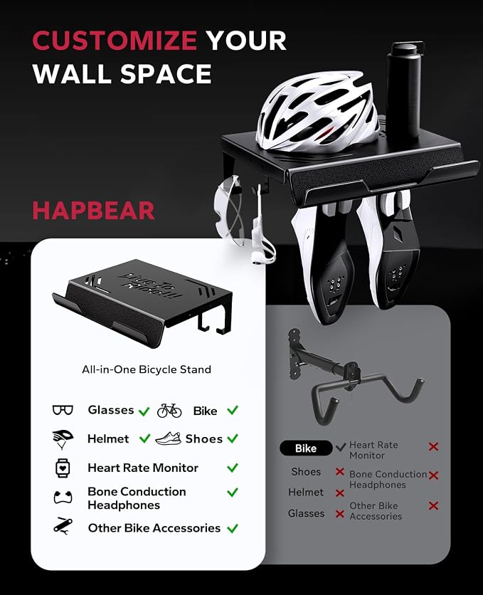 HAPBEAR Bike Wall Mount Rack - Image 6