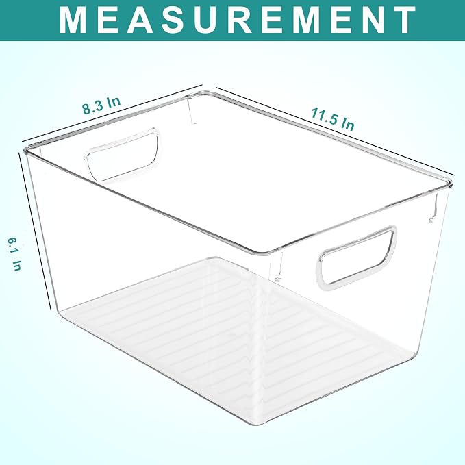 Utopia Kitchen Clear Organizer or Storage Bins - Image 2