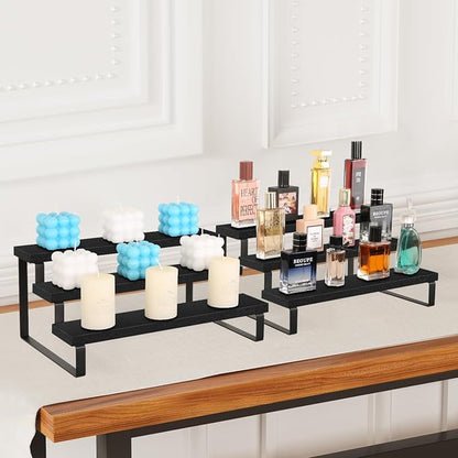 YINMIT Wooden Display Riser Stand, Tiered Perfume and Cologne Organizer Stand - Image 7