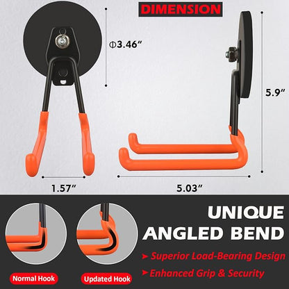 MUTUACTOR New Updated Super Strong Magnetic Hooks, 40lbs Anti-Scratch Large - Image 5