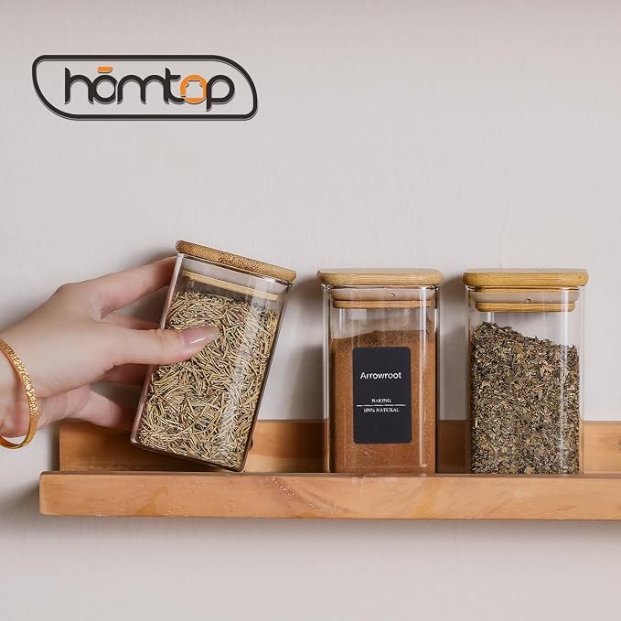 12Pcs 9oz Spice Jars Glass Container - Image 8