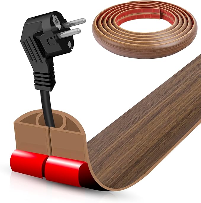 Floor Cord Cover Cable Cavity Self Adhesive Cord Hider Floor 10FT Floor Cable by DBHXXMB-HH