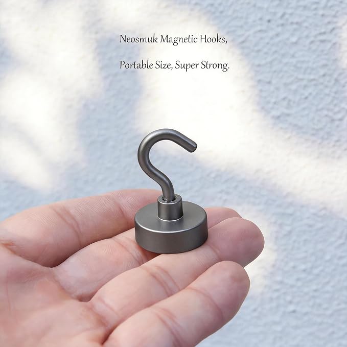 Neosmuk Magnetic Hooks, Heavy Duty 40lb+ Strong Magnet Hook - Image 2
