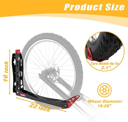 TORACK BIKEPAL No Lift Swivel Bike Rack, Space Saving Vertical Wall Mount Bike - Image 7