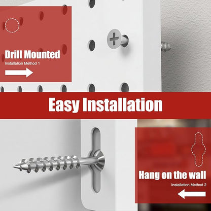 Peg Board 4 Pack Metal Pegboard Panels - Image 6