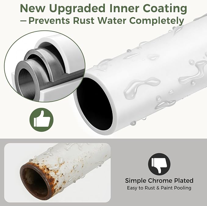 AKINBAS 360° Rotating Shower Caddy Tension Pole - Image 7