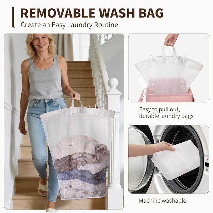 Goodpick 75L Rolling Laundry Basket - Image 2