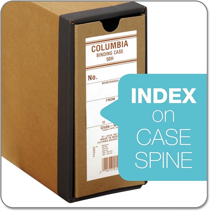 Globe-Weis Columbia Binding Case, Letter Size, High Arch - Image 7