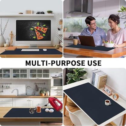 Bloss Dark Blue Desk Mat, Desk Matt - Image 5