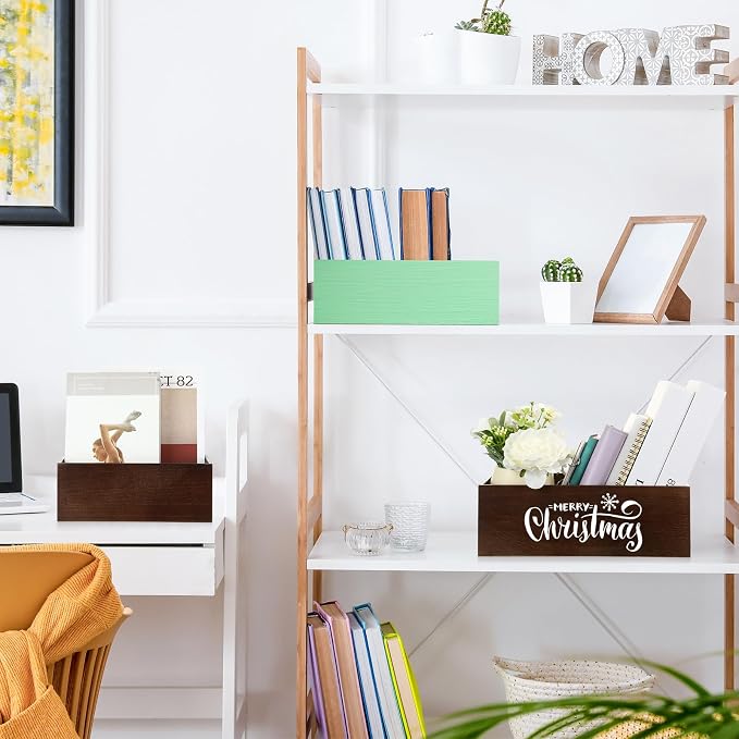 Set of 6 Wood Storage Boxes - Image 6