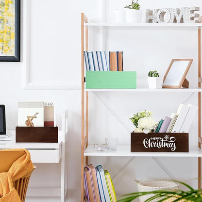 Set of 6 Wood Storage Boxes - Image 6