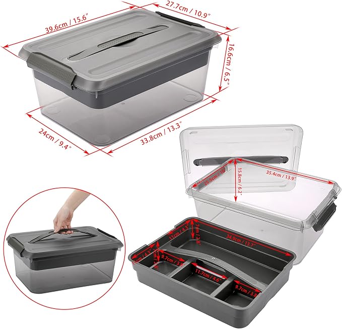 BTSKY Stack & Carry Box, Art Craft Supplies - Image 3