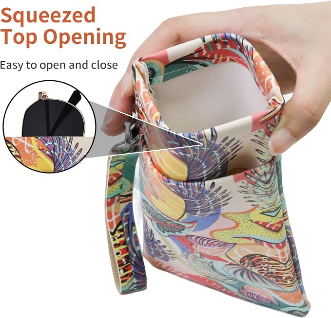 Double Eyeglass Case Soft Dual Glasses Case - Image 4