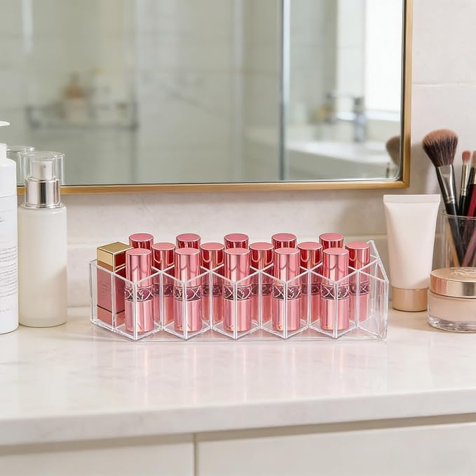 Rollerball Perfume Organizer, 16Slots Roller Bottles Holder, Stackable Makeup - Image 4