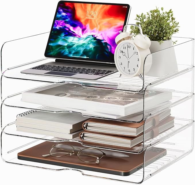DCA 4 Tier Large Capacity Desk Organizer, Home & School Use | Easy Assemble | by DCA