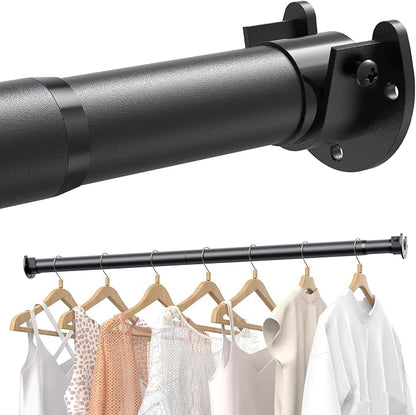 4 PACK Closet Rods for Hanging Clothes, 17 to 69 Inches Stepless Adjustable by Supforce