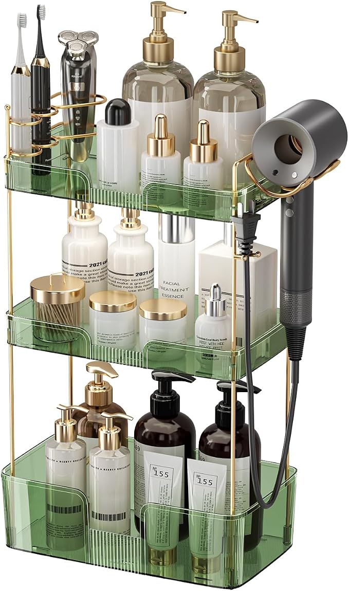 YCIA&DONE Bathroom Counter Organizer, Large Makeup Organizer Countertop by YCIADONE