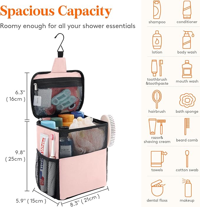 Lifewit Mesh Shower Caddy Bag Portable - Image 2