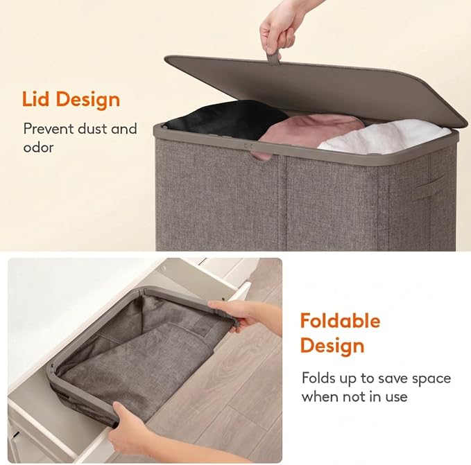 Lifewit 185L 3 Section Laundry Hamper - Image 7