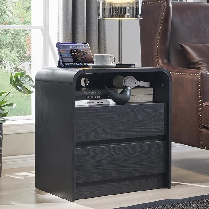 25" Tall Modern Nightstand by AITJUNZ