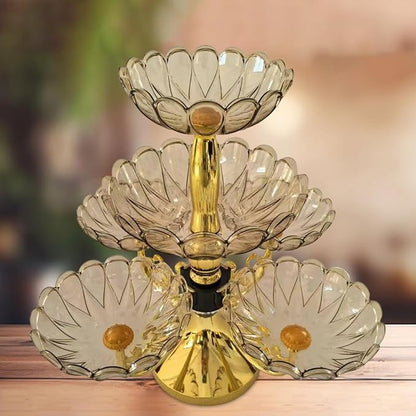 Flower Shape Appetizer Platter Divided Serving Dishes Fruit Bowl Dried Fruit - Image 3