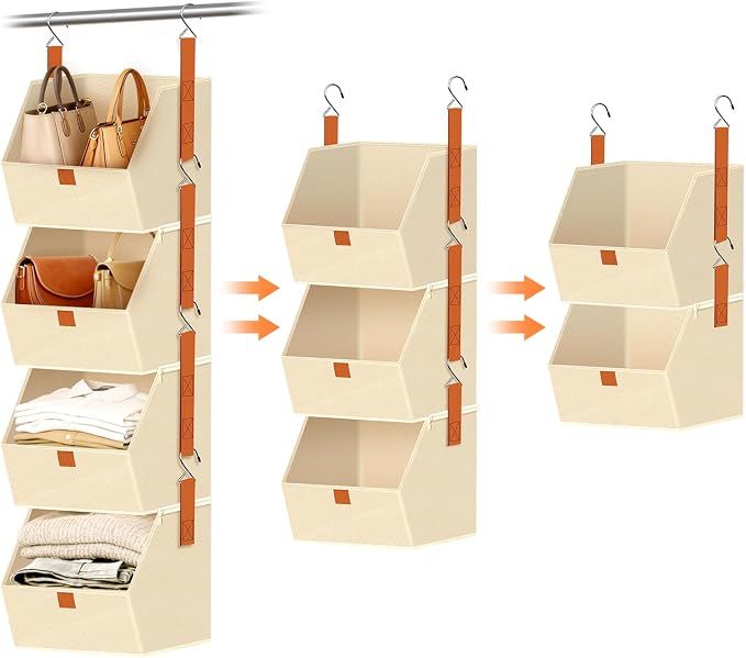 4-Tier Hanging Closet Organizer and Storage by MSJGA