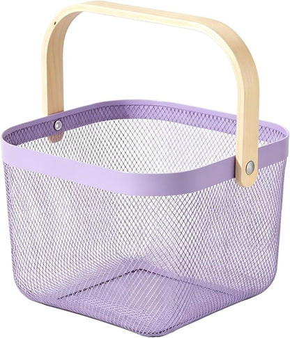 AJIODA Metal Mesh Wire Basket, Small Steel Basket by AJIODA