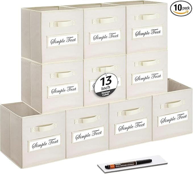 13x13x13 storage cube bins Fabric storage cubes by Artsdi