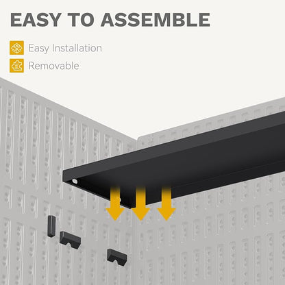 DWVO 2-Pack Metal Storage Shed Shelves, Compatible - Image 6