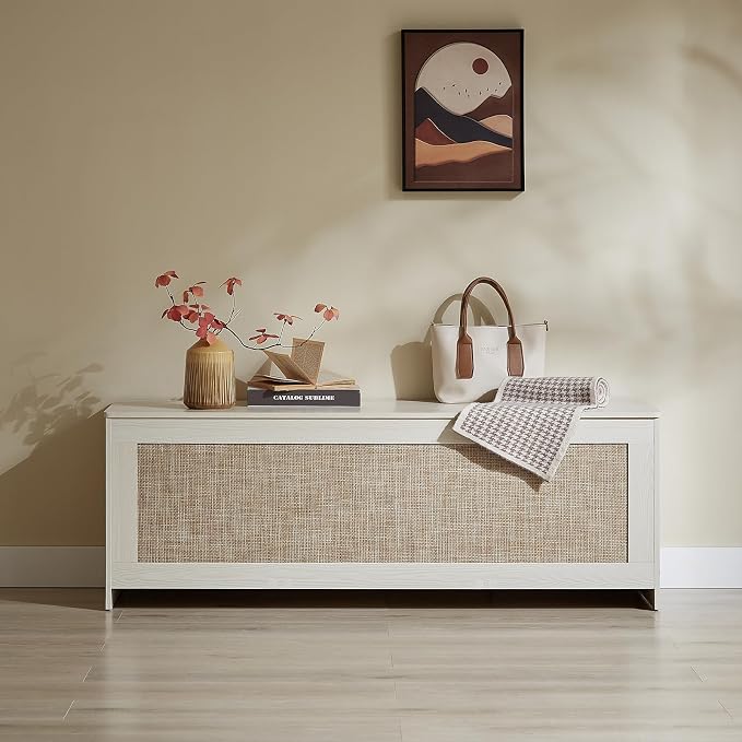 51.2" Storage Chest Extra Large, 51.2x15.7x18.3 Inch, Easy Assembly, Bench - Image 4
