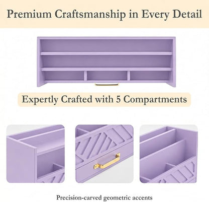 BLU MONACO | Wooden Mail Organizer Countertop - Image 7