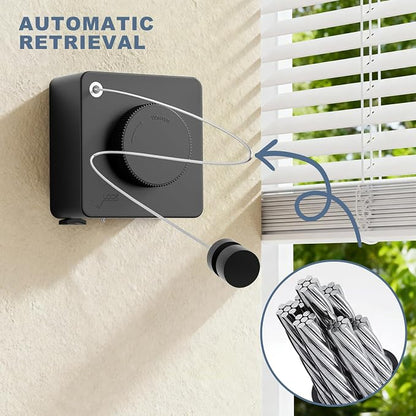 Retractable Clothesline Indoor, Non-Sagging Stainless Steel Clothes Line - Image 5