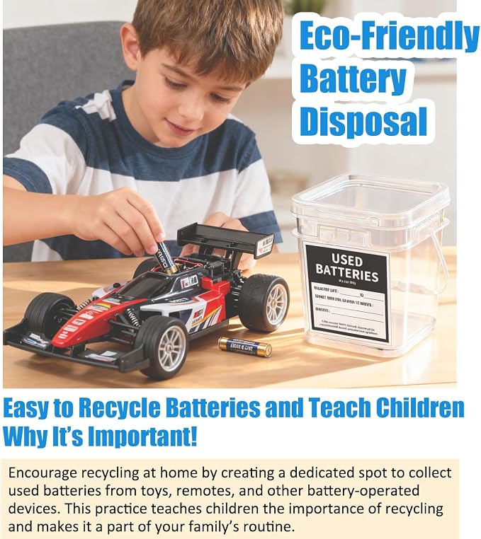 2 Pcs Battery Recycling Container - Image 4