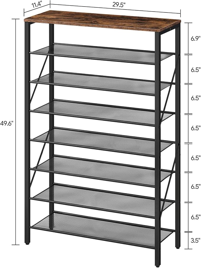 MAHANCRIS 8 Tier Shoe Rack Organizer - Image 3