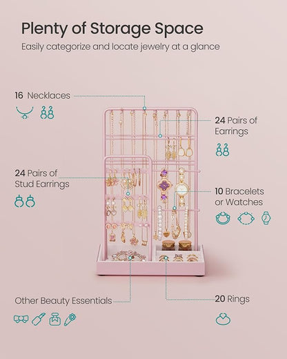 SONGMICS Jewelry Holder, Jewelry Organizer, Jewelry Display Stand - Image 4