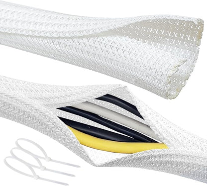 Cable Management Split Wire Loom Sleeve by ZEMAN