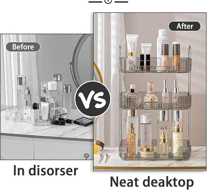 shuang qing 3 Tier Bathroom Counter Organizer Countertop Storage, Cosmetics - Image 5