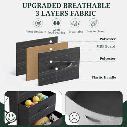 4 Drawers Dresser for Bedroom Fabric Storage Tower - Image 6