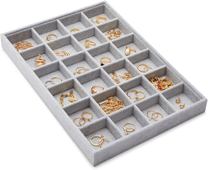Juvale Velvet Jewelry Organizer Tray by Juvale