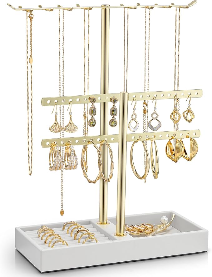 Vlando 2 Tier Jewelry Stand Organizer by VLANDO