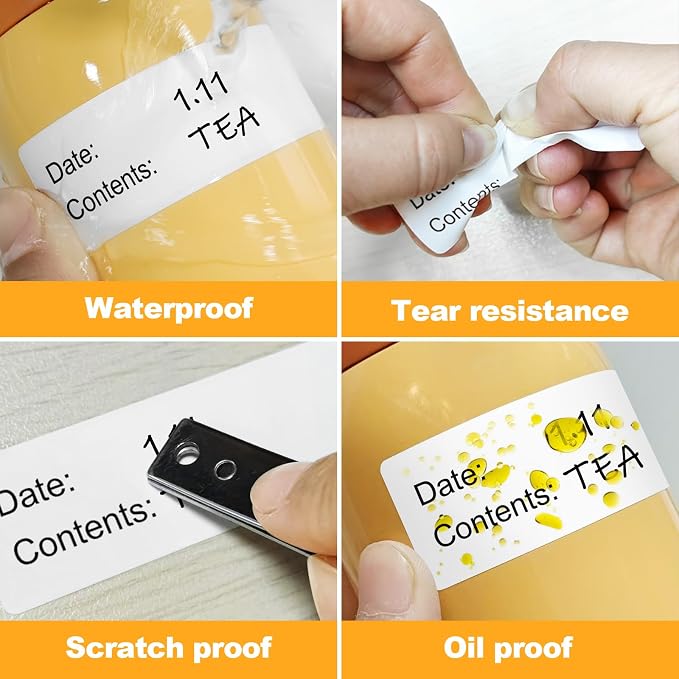 500pcs Food Labels, 1 x 3 Inch Freezer Labels Removable - Image 3