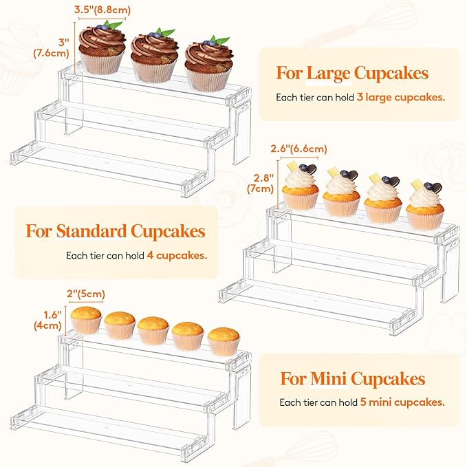 Lifewit 12 Inch Perfume Stand Organizer, 3 Tier Plastic Display Riser - Image 4
